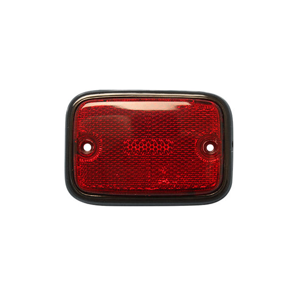 Lente reflectora lateral trasera - rojo-negro