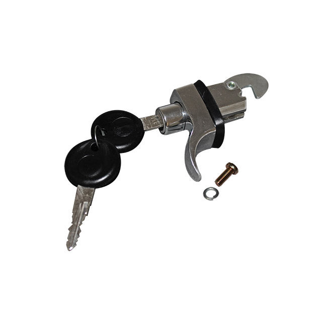 Cerradura tapa motor c/llaves - Cromo