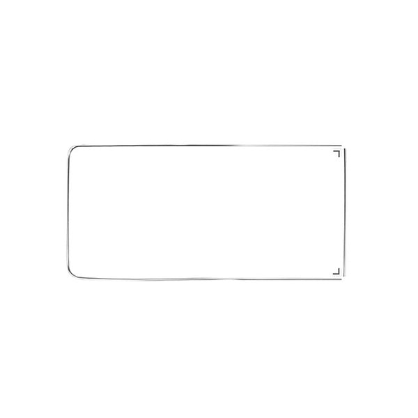 Moldura para ventana central lateral con hoja de ventilación 'Deluxe' (adorno de aluminio)
