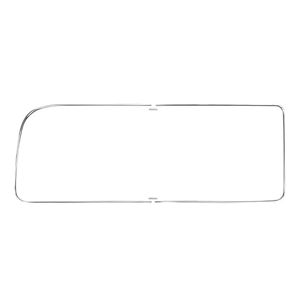 Moldura de ventana para ventanilla trasera derecha 'Deluxe' (adorno de aluminio)