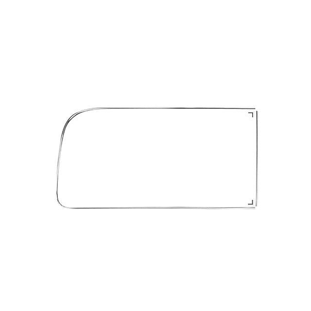 Moldura para ventanilla trasera derecha con aleta de ventilación 'Deluxe' (adorno de aluminio)