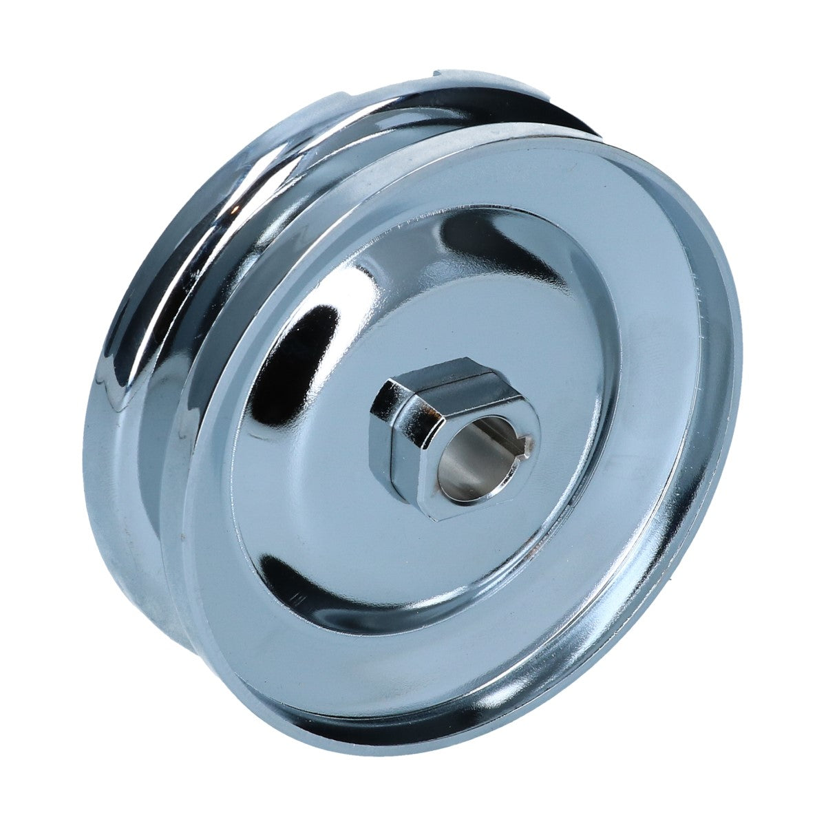 Pulley dynamo/alternator 12 Volt, chrome