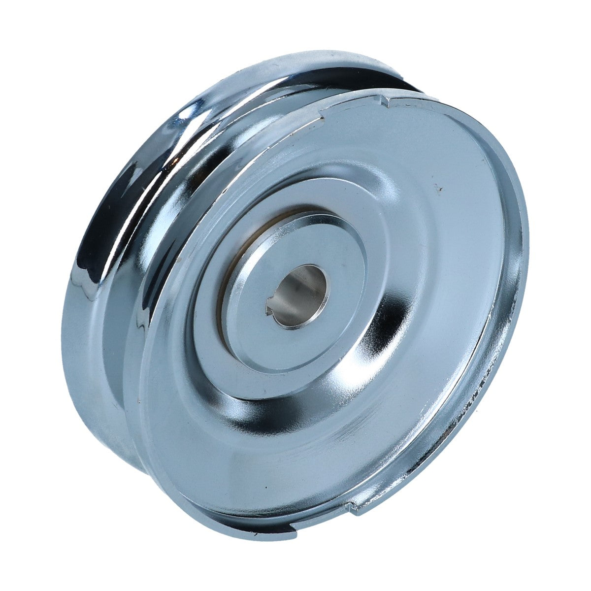 Pulley dynamo/alternator 12 Volt, chrome