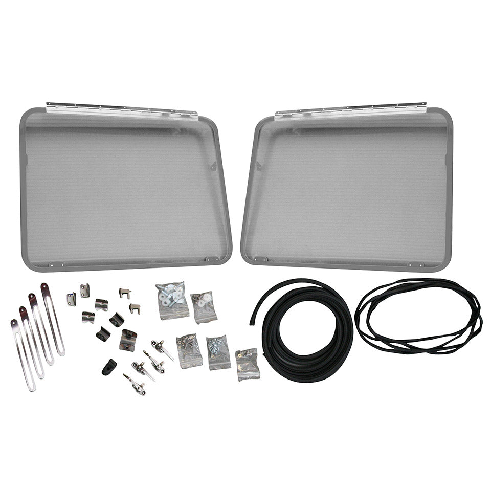 Ventanas Safari, delanteras, aluminio imprimado