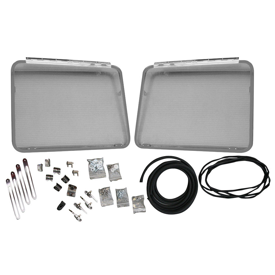 Ventanas Safari, delanteras, aluminio imprimado