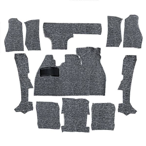 Kit de alfombras Escarabajo descapotable gris