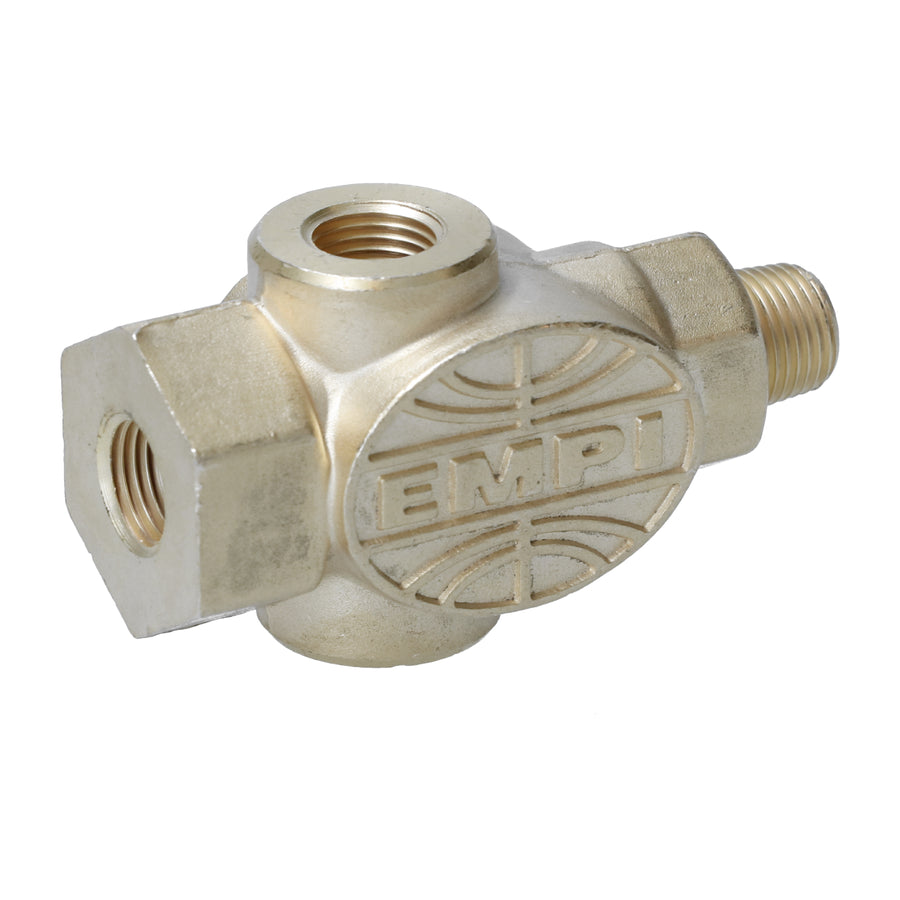 Adaptador para sensor de presión y temperatura de aceite EMPI, 3 vías