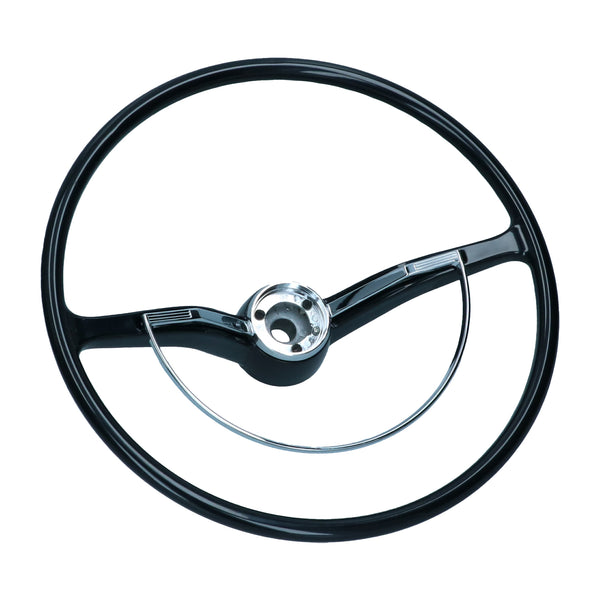 Volante con aro de bocina, negro