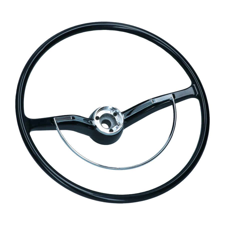 Volante con aro de bocina, negro