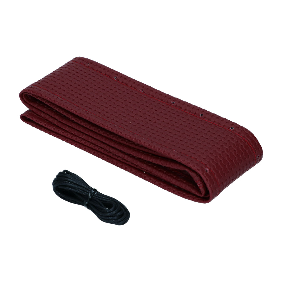 Funda de vinilo para volante (45cm/17,5"), rojo oscuro