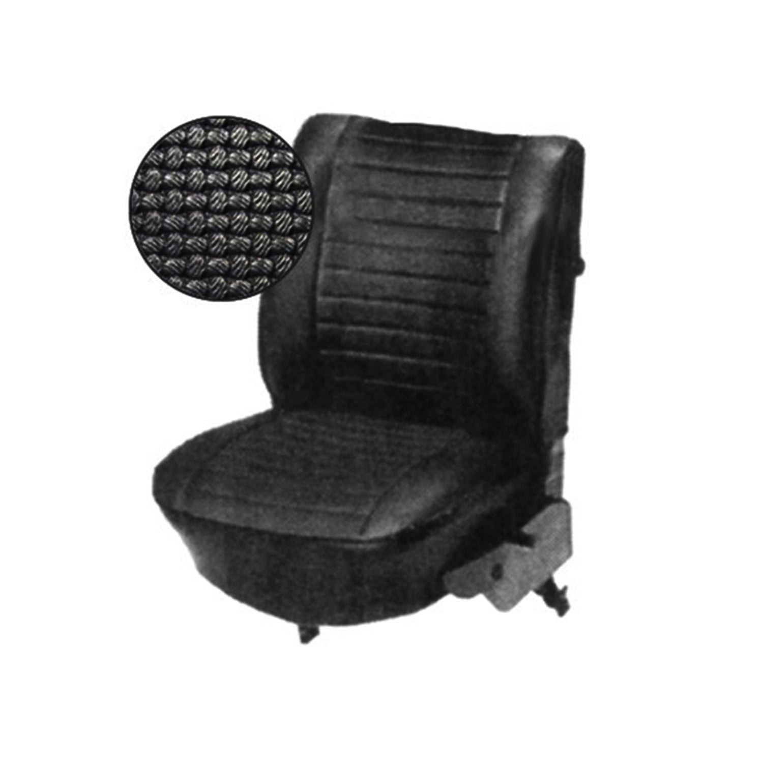 Juego de fundas de asiento, negro, tejido tipo cesta, descapotable estilo europeo