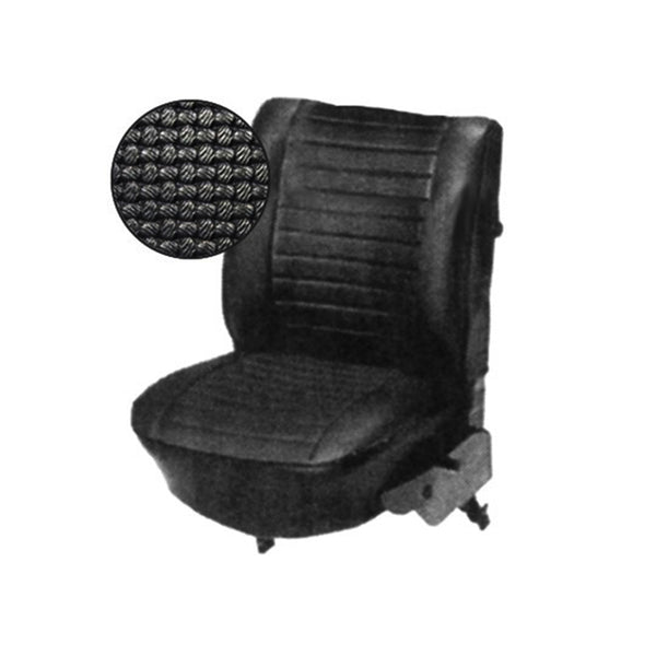 Juego de fundas de asiento, negro, tejido tipo cesta, descapotable estilo europeo