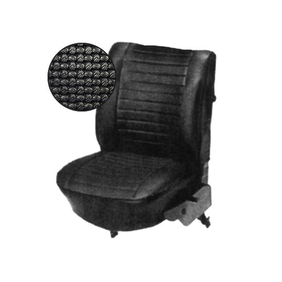 Juego de fundas de asiento, negro, tejido tipo cesta, descapotable estilo europeo