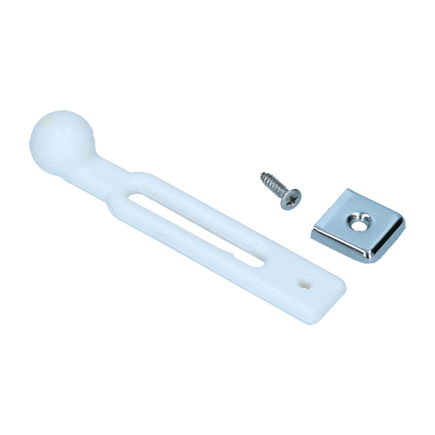 Correa de sujeción asiento trasero + kit de montaje, blanco
