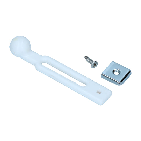 Correa de sujeción asiento trasero + kit de montaje, blanco