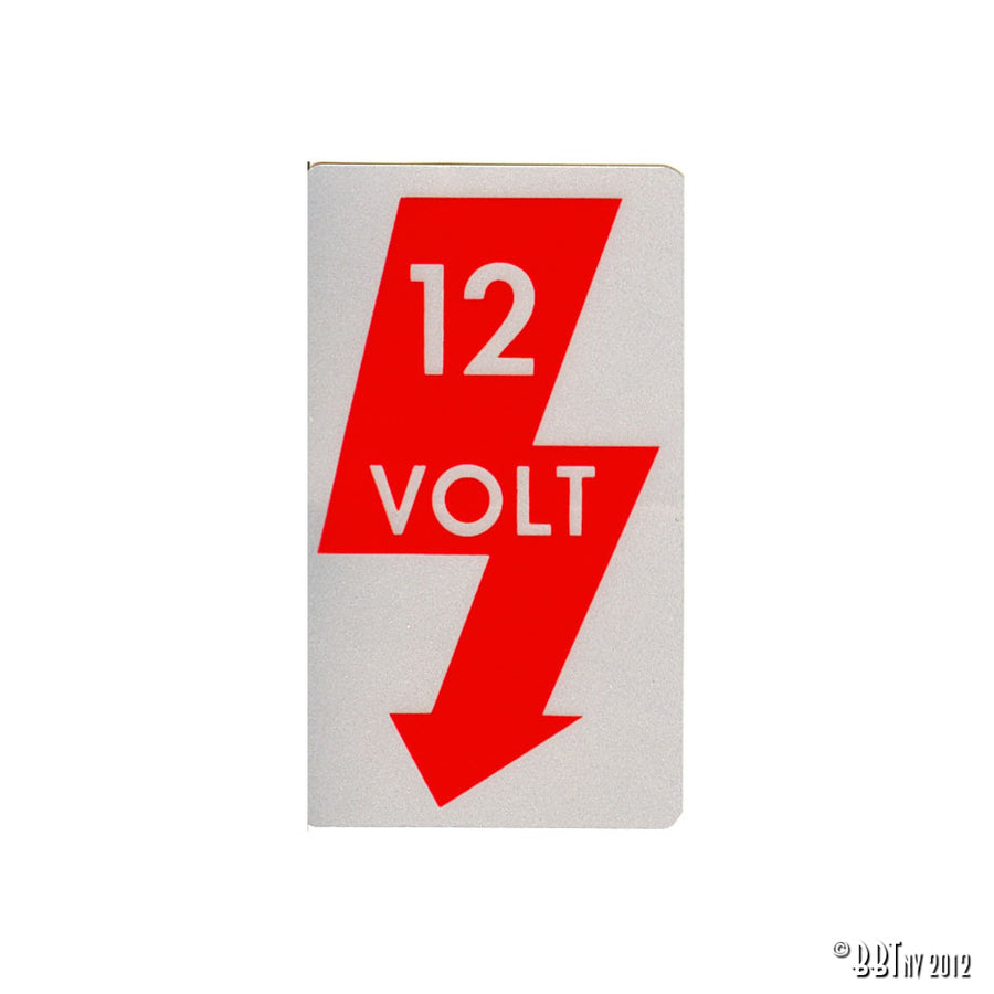 Pegatina 12V