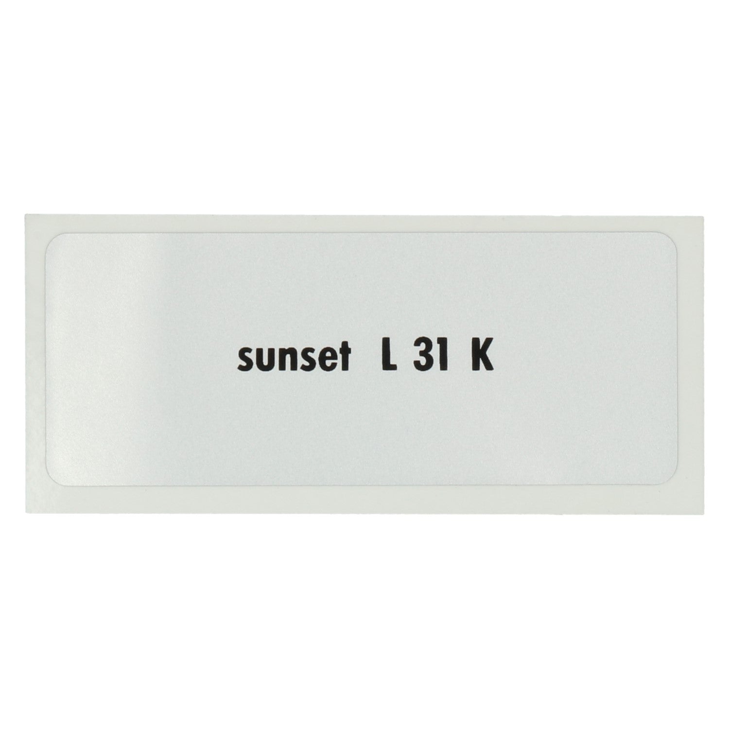Pegatina L 31 K, Rojo atardecer