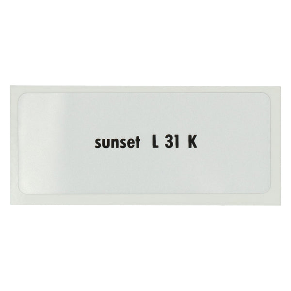 Pegatina L 31 K, Rojo atardecer