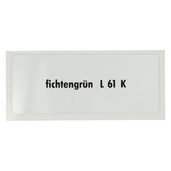 Pegatina L 61 K, Verde pino