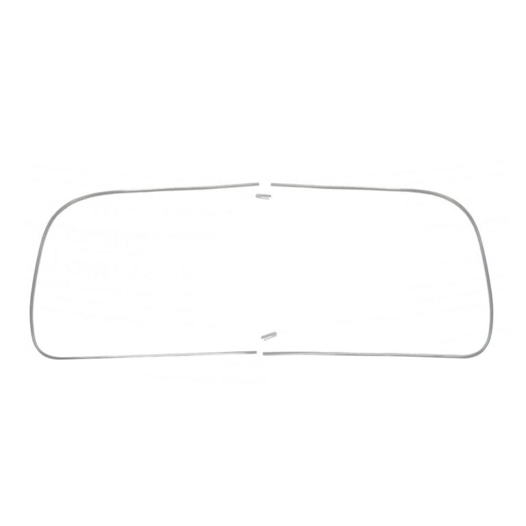 Moldura de ventana para luneta trasera 'Deluxe' (Acabado de aluminio) - Fastback