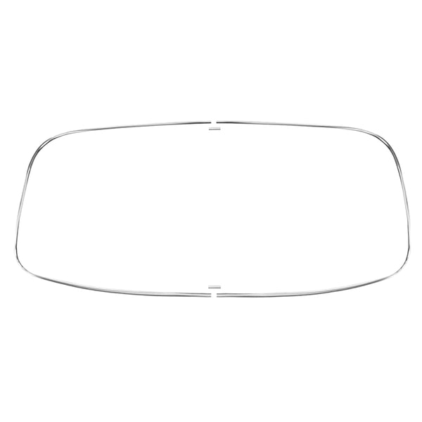 Moldura de ventana para luneta trasera 'Deluxe' (Acabado de aluminio) - Muesca trasera