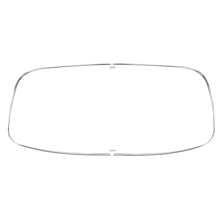 Moldura de ventana para luneta trasera 'Deluxe' (Acabado de aluminio) - Muesca trasera