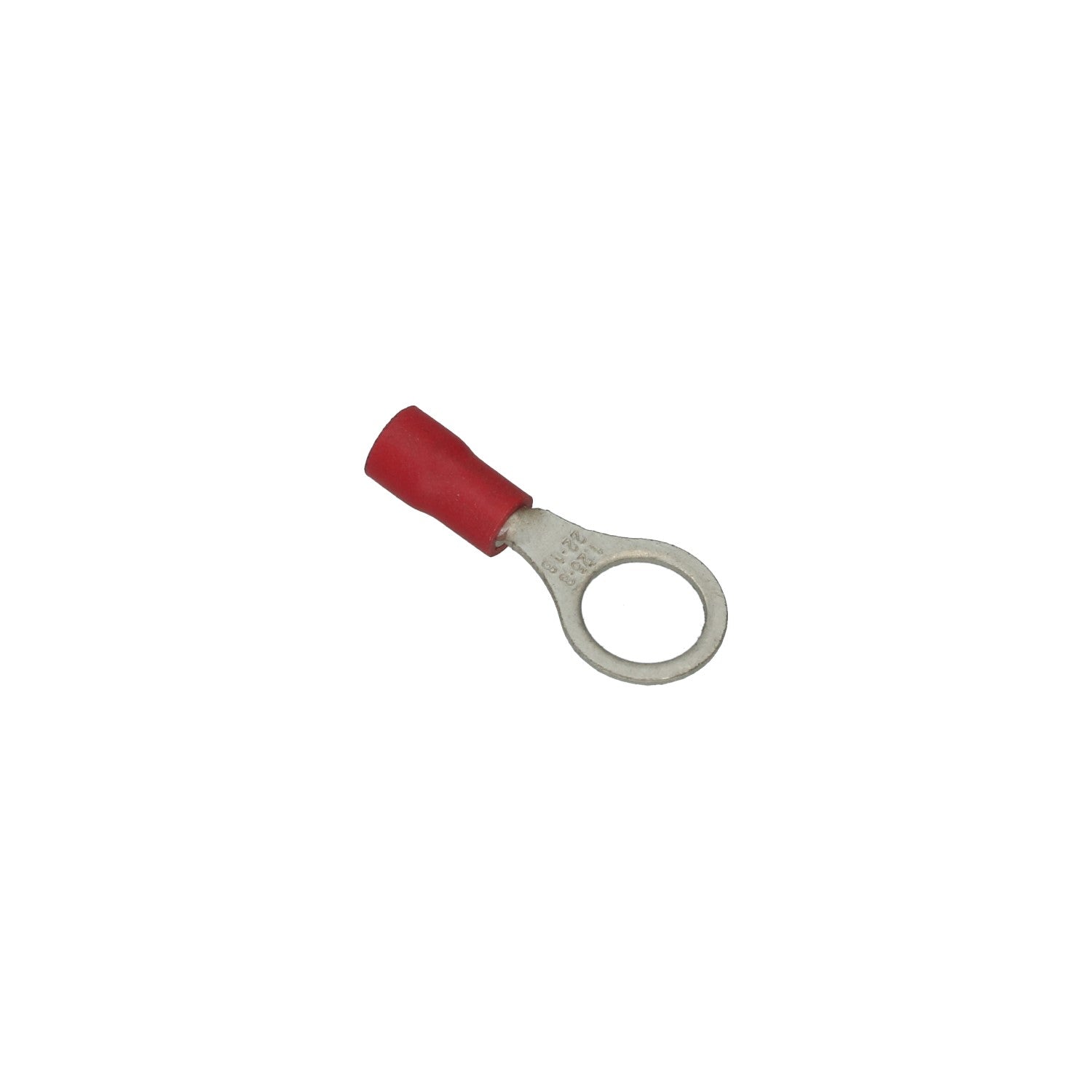 Cable connector red, round eye 8mm