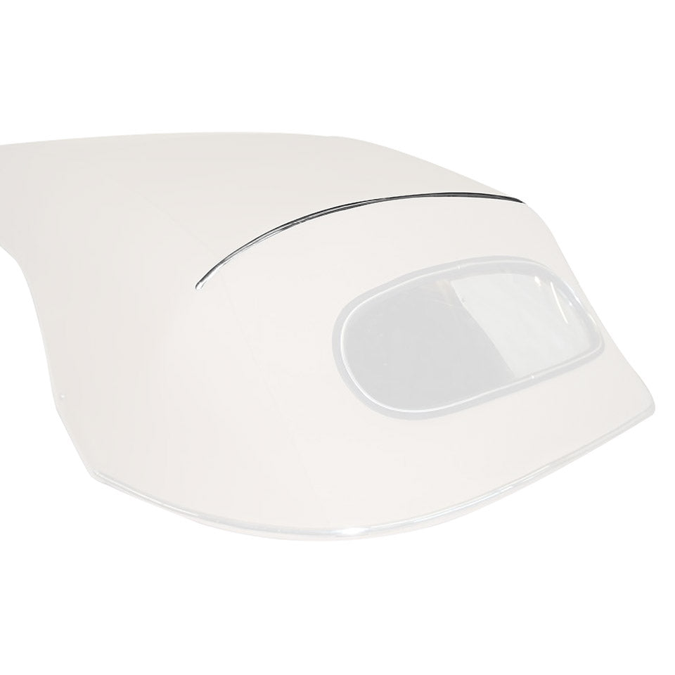 Embellecedor de clavos convertible (acero cromado) encima de la ventana trasera