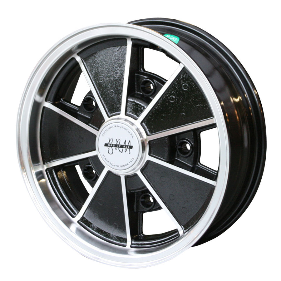 Llanta BRM, pulida/negra, 5 lengüetas (5x205), 5 x 15", ET +5
