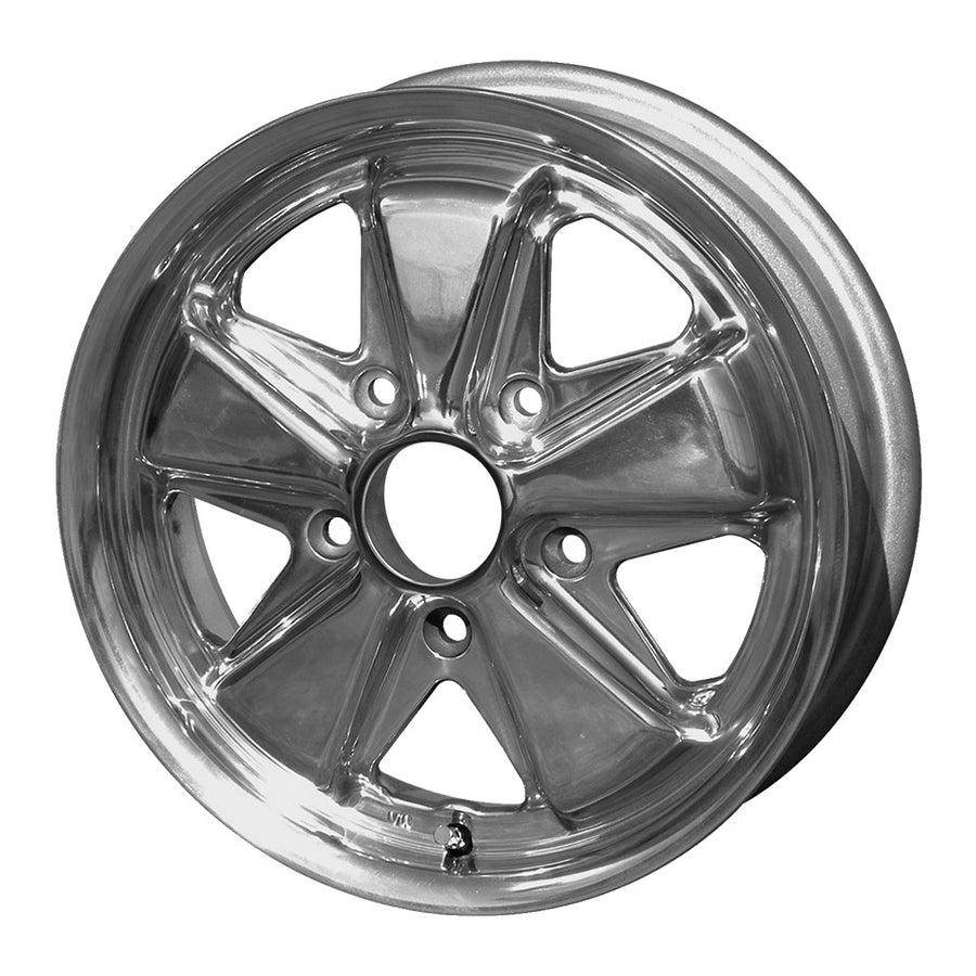 Rueda estilo 911, pulida, 5 lengüetas (5x130), 5,5 x 15", ET +45
