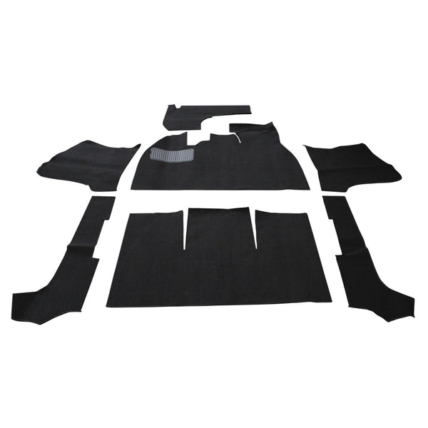 Kit de alfombras Escarabajo descapotable, negro
