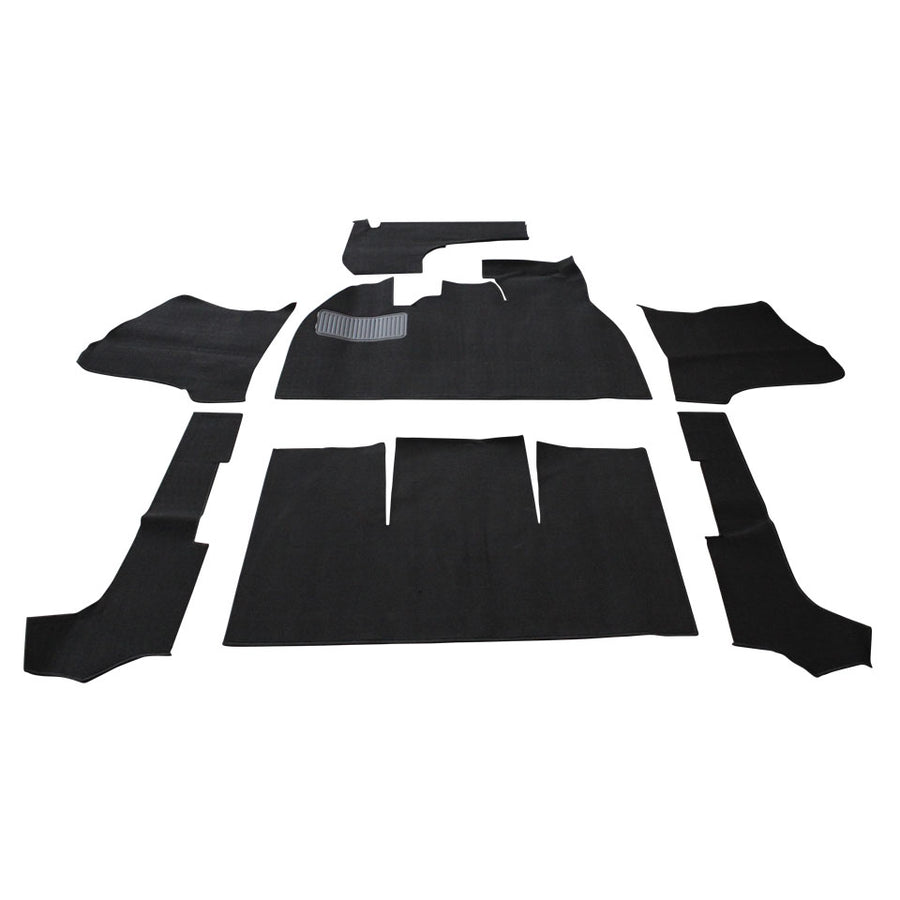 Kit de alfombras Escarabajo descapotable, negro