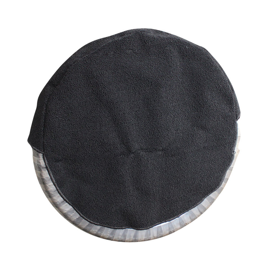 Funda para rueda de repuesto, negra, material de moqueta rizada