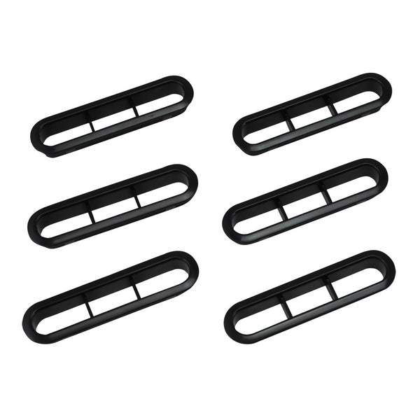 Rejillas de ventilación del techo, negras