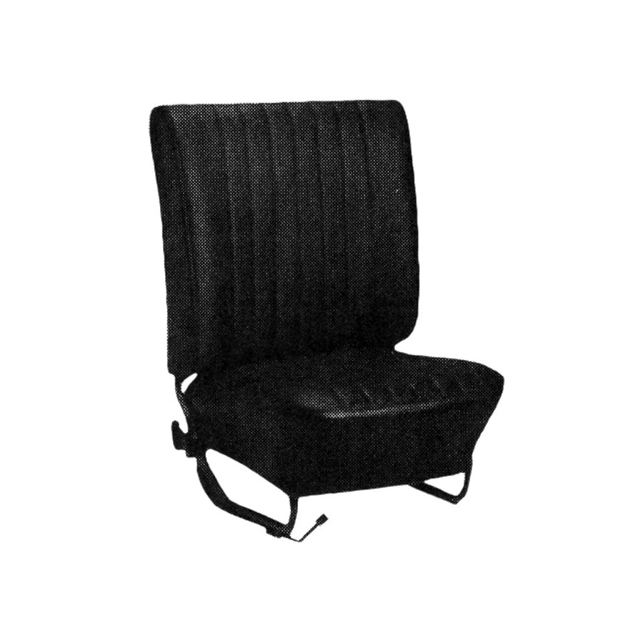 Juego de fundas de asiento, negro, tejido tipo cesta