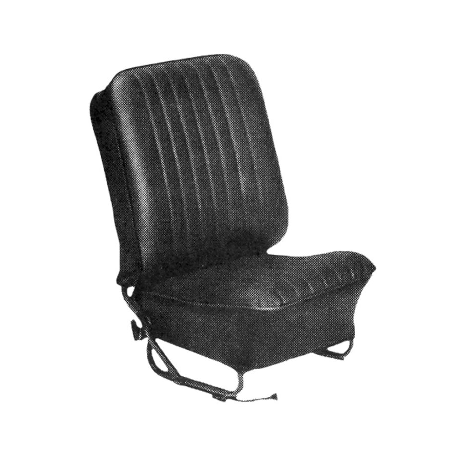 Juego de fundas de asiento, negro, vinilo liso, convertible