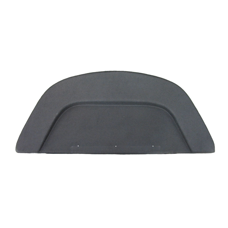 Placa protectora detrás del asiento trasero, negra